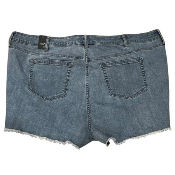 Torrid 24 Boyfriend Vintage Stretch Mid Rise Shorts Denim Jean Distressed NWT - Picture 2 of 7